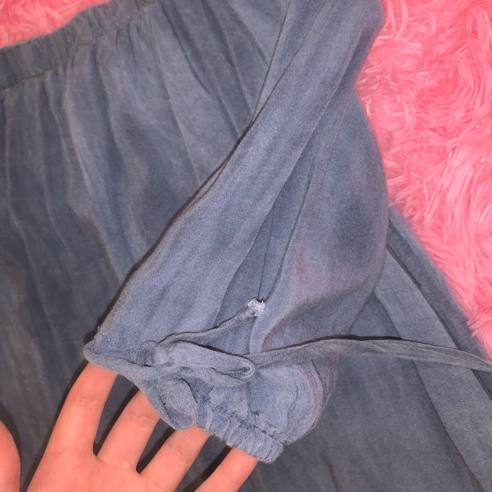 Blue Off the Shoulder Half Sleeve Shirt from Rue21